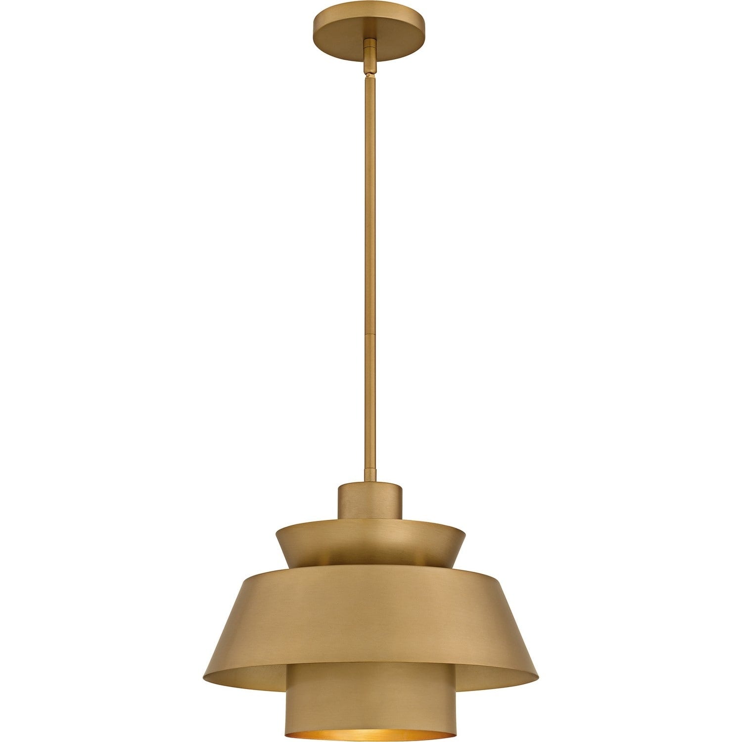 Brushed Weathered Brass Pendant From The Lumi Collection