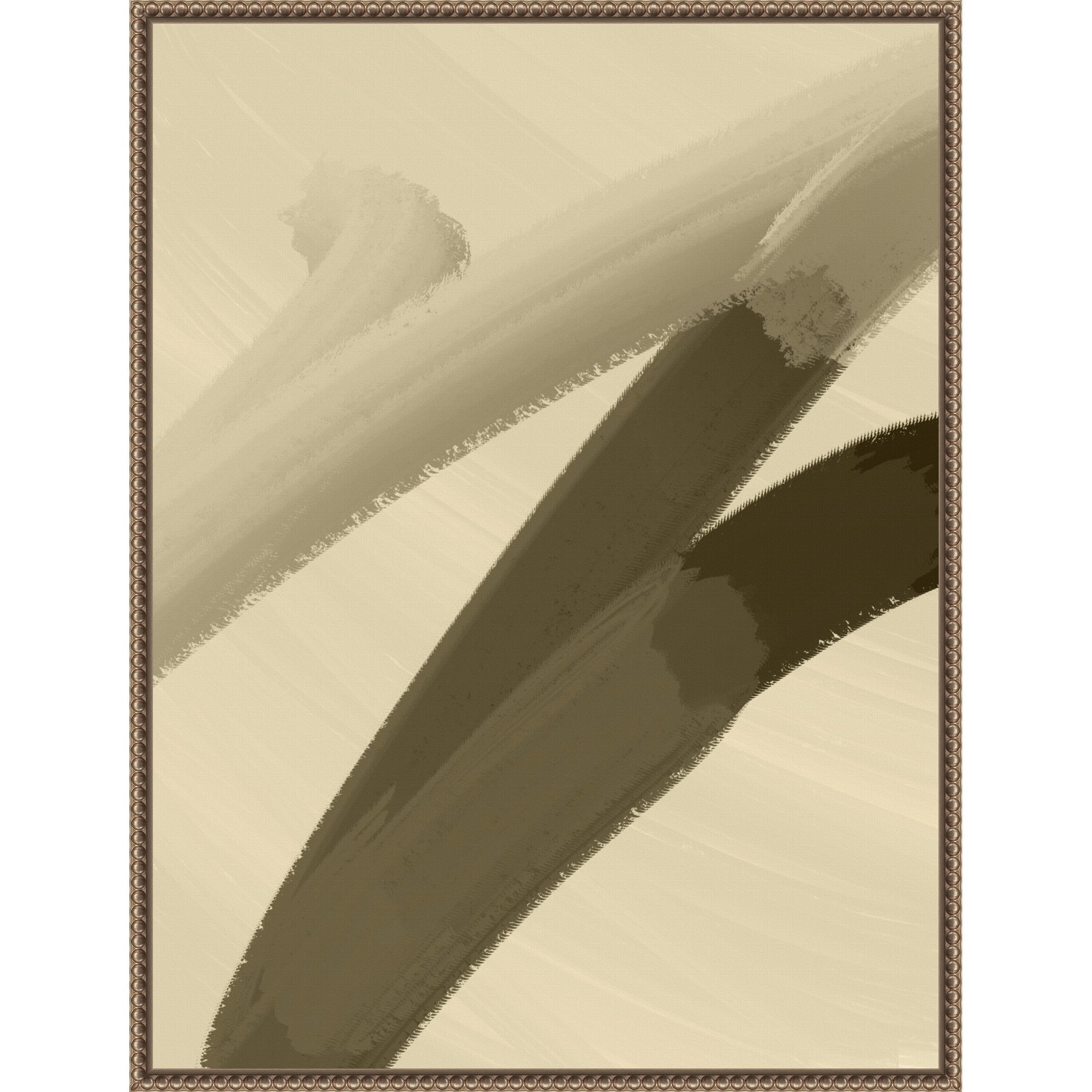 Brushstrokes In Harmony By Yuli Saputra Framed Canvas Wall Art