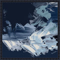 Brushstrokes Of Midnight Blue By Emma Peal Framed Canvas Wall Art Print