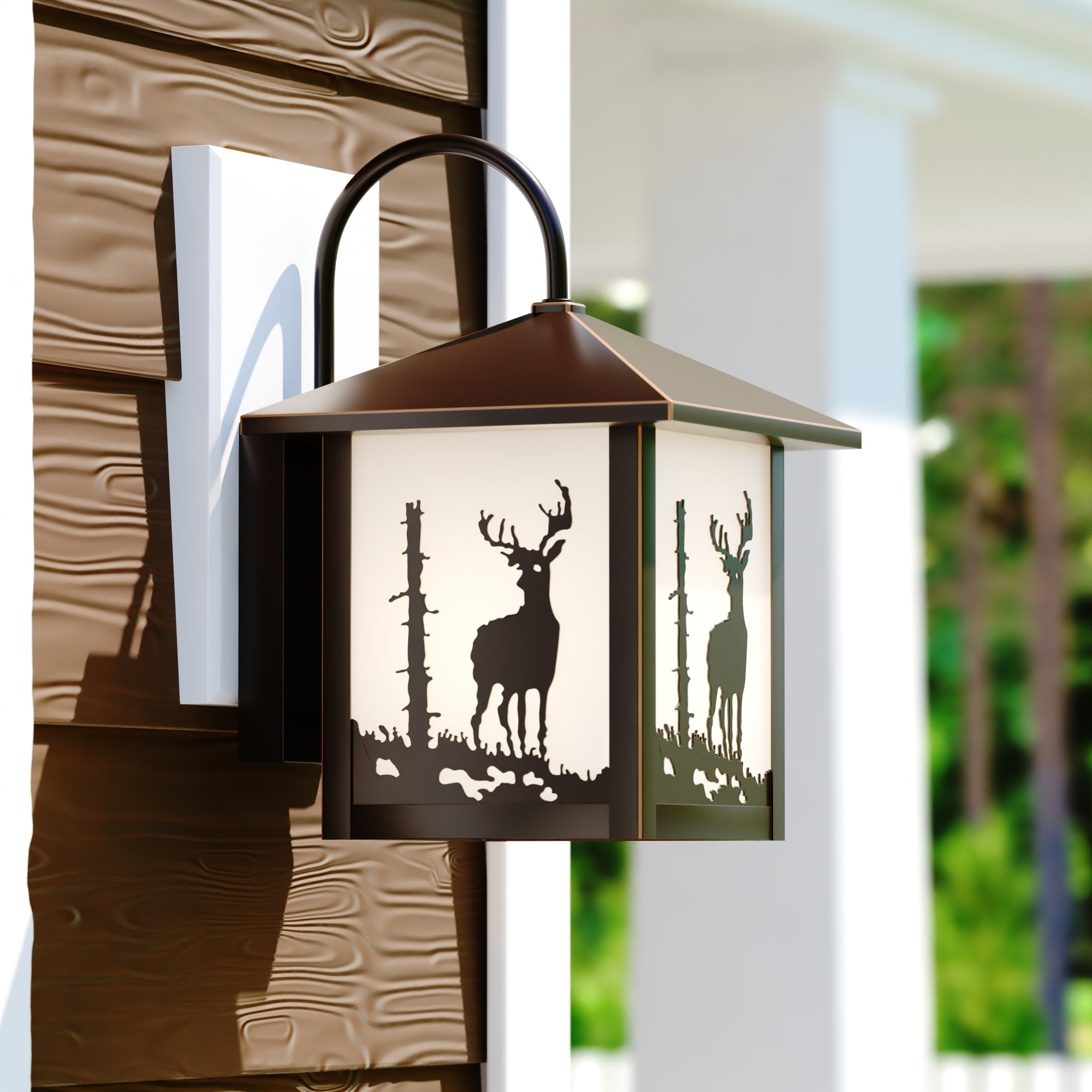 Vaxcel Bryce 8 Outdoor Wall Light Burnished Bronze
