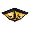 Vaxcel Bryce 14 Flush Mount Burnished Bronze