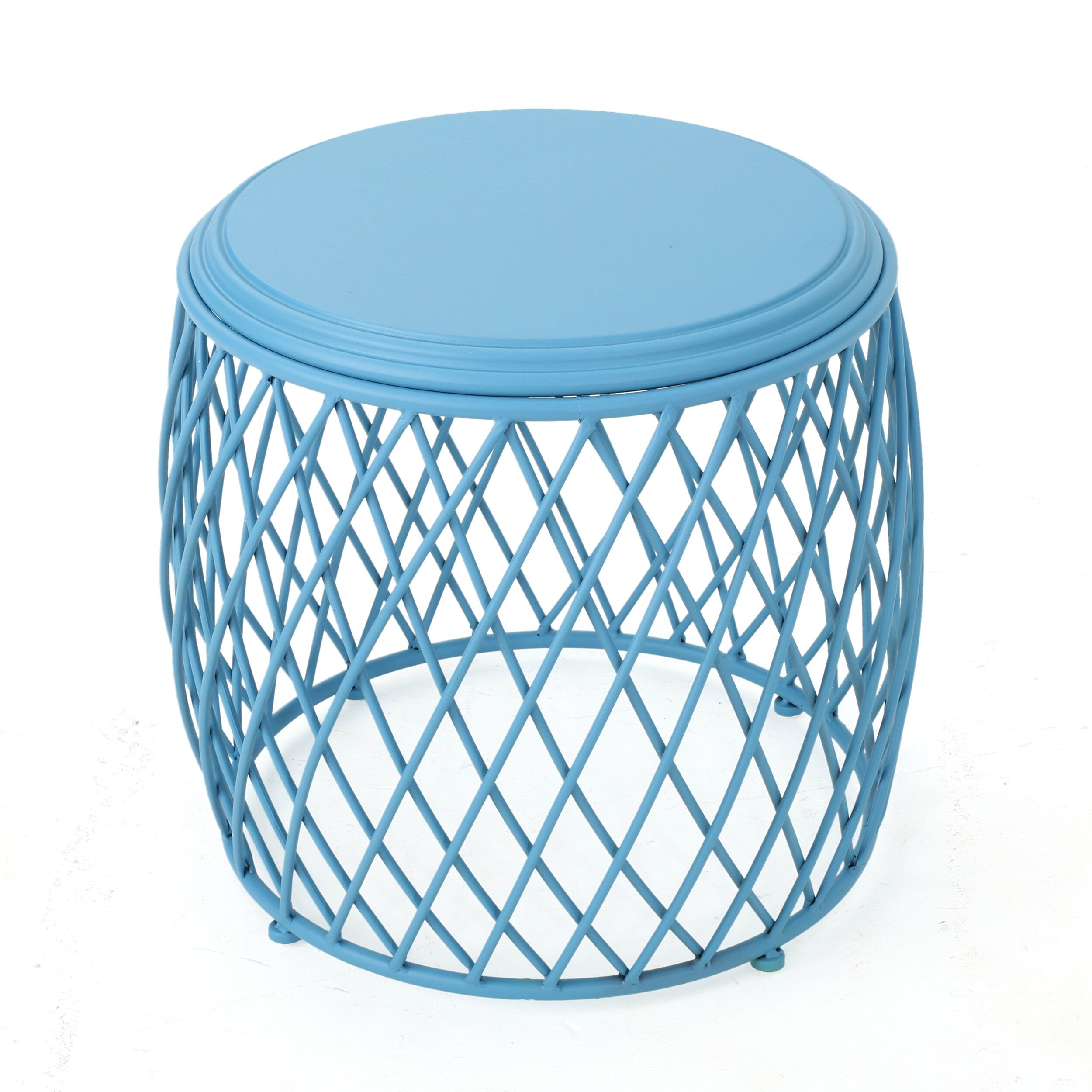 Bryony 19 Inch Round Lattice Side Table By Christopher Knight Home