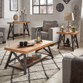 Bryson Rustic X Base Accent Tables By Inspire Q Classic