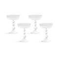 Bubble Coupe Martini Glasses Set Of 4