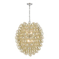 Bubble Up 26 Inch Wide 6 Light Chandelier In Chrome 26In W X 26In D X 31In H