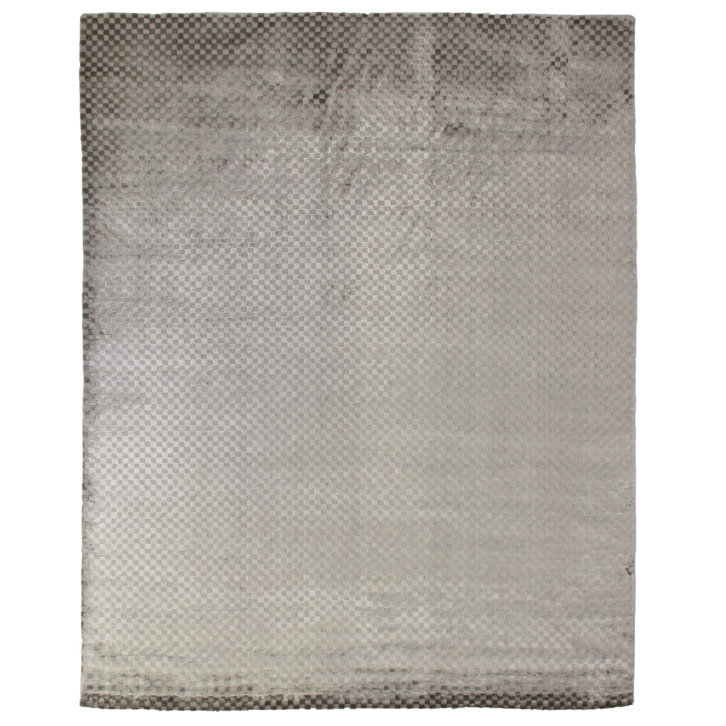 Bubble Handloomed Viscose Dark Gray Area Rug 12 X 15