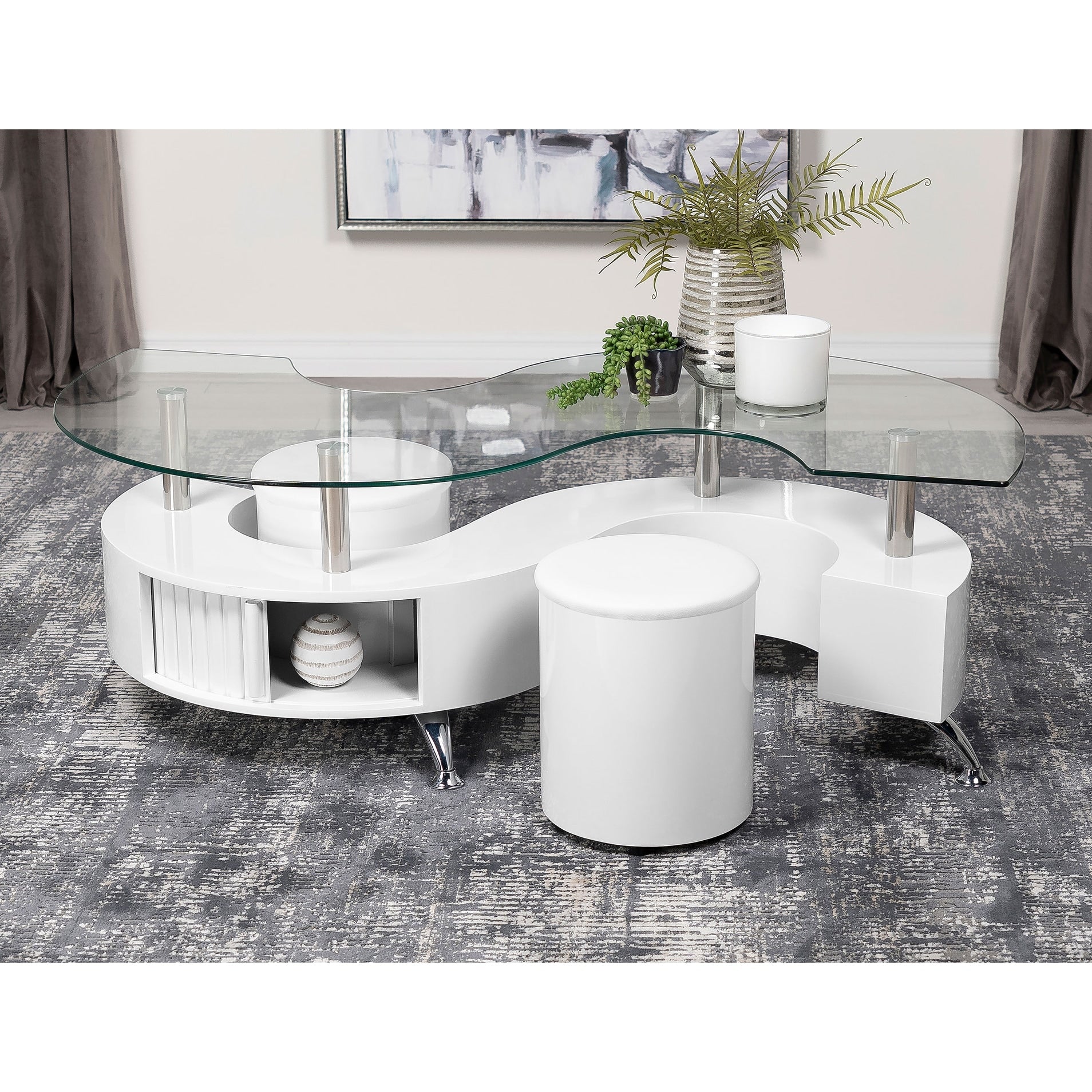 Coaster Company Cappuccino Coffee Table