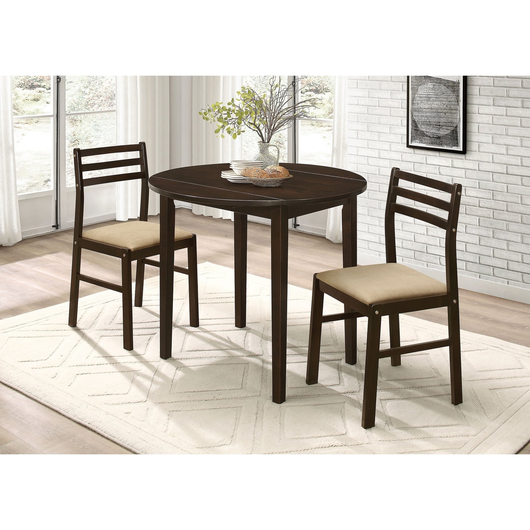 Coaster Company Cappuccino 3 Piece Dining Set