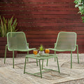 Bucknell Outdoor Modern 2 Seater Chat Set By Christopher Knight Home