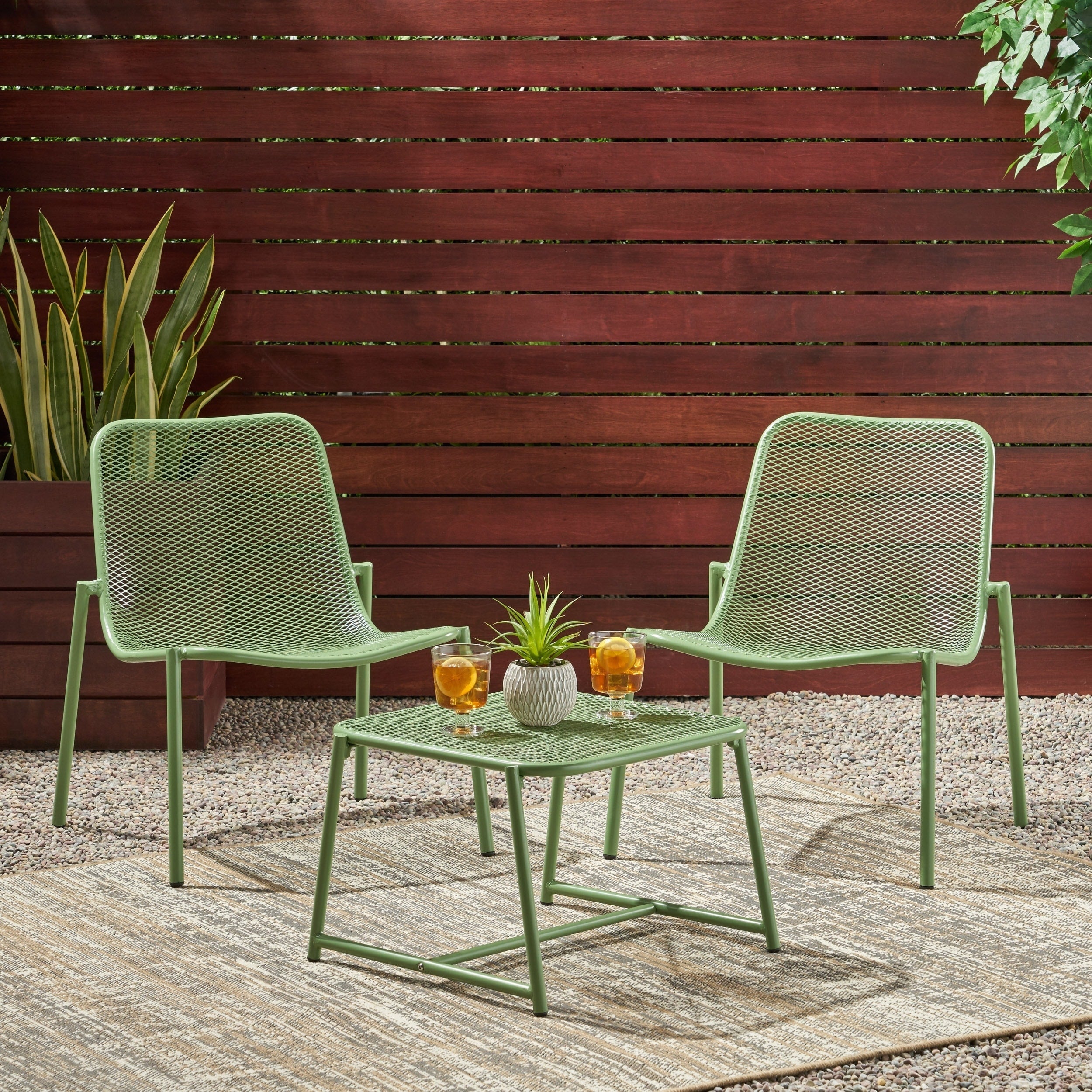 Bucknell Outdoor Modern 2 Seater Chat Set By Christopher Knight Home