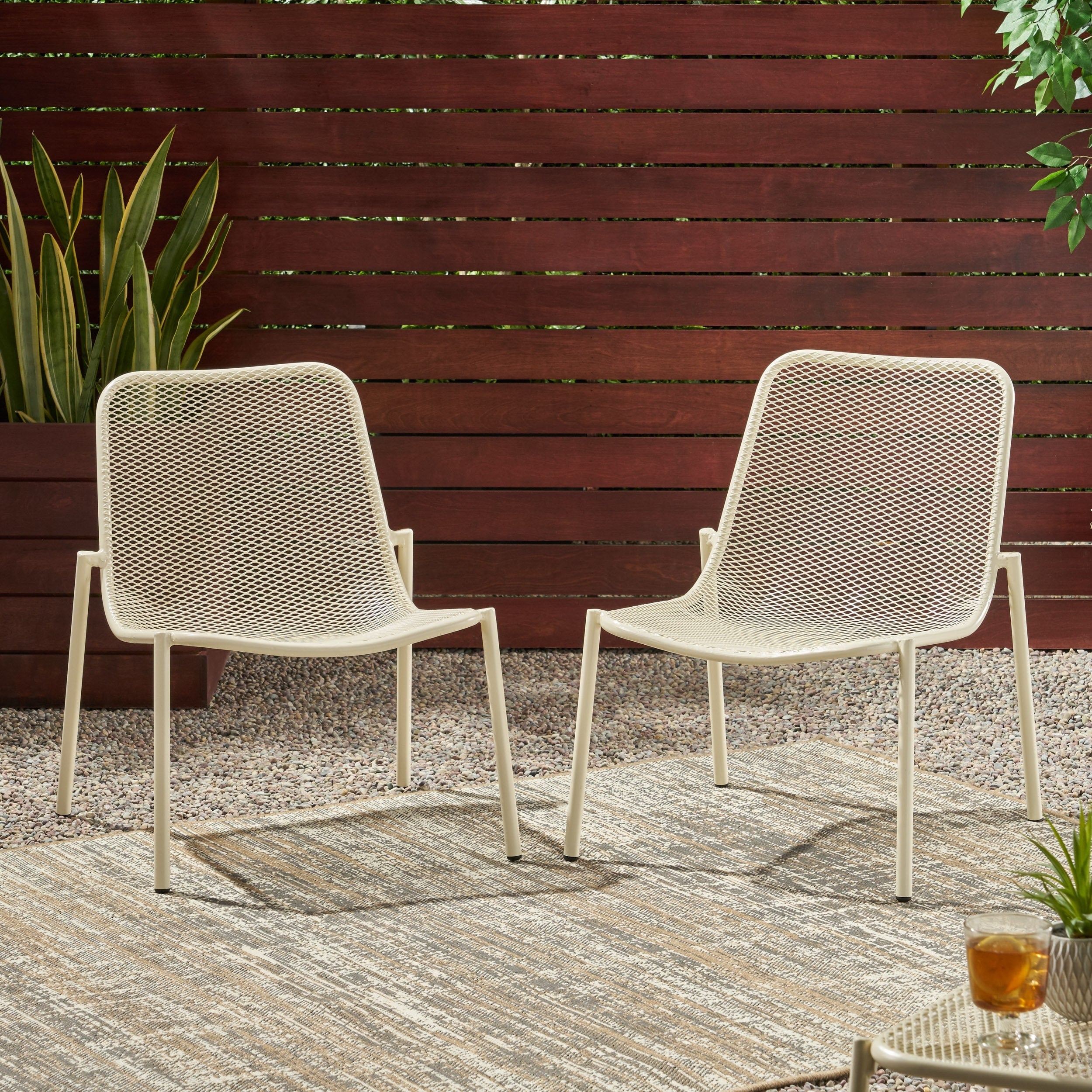 Bucknell Outdoor Modern Dining Chair Set Of 2 By Christopher Knight Home 26.00 W X 22.25 L X 26.00 H