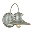 Budapest 12.5 High 1 Light Outdoor Sconce Galvanized 12.5 Inch Tall