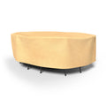 Budge Water Resistant Outdooroval Table And Chairs Combo Cover All Seasons Nutmeg Multiple Sizes