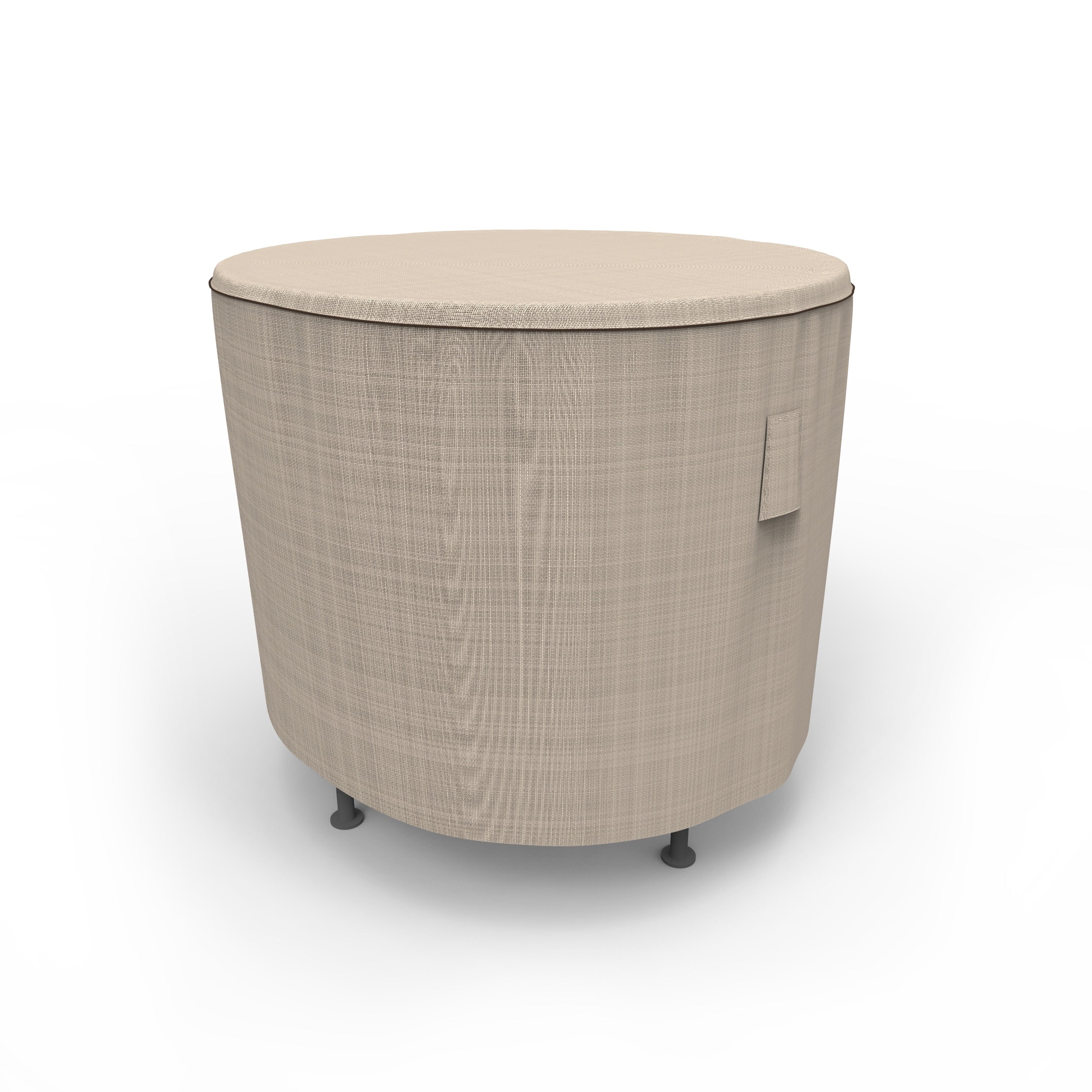Budge Round Waterproof Outdoor Patio Table Cover Neverwet Mojave Black Ivory Multiple Sizes