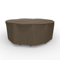 Budge Round Waterproof Outdoor Patio Table And Chairs Combo Cover Neverwet Hillside Black And Tan Multiple Sizes