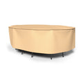 Budge Waterproof Outdoor Oval Table And Chairs Combo Cover Sedona Tan Multiple Sizes