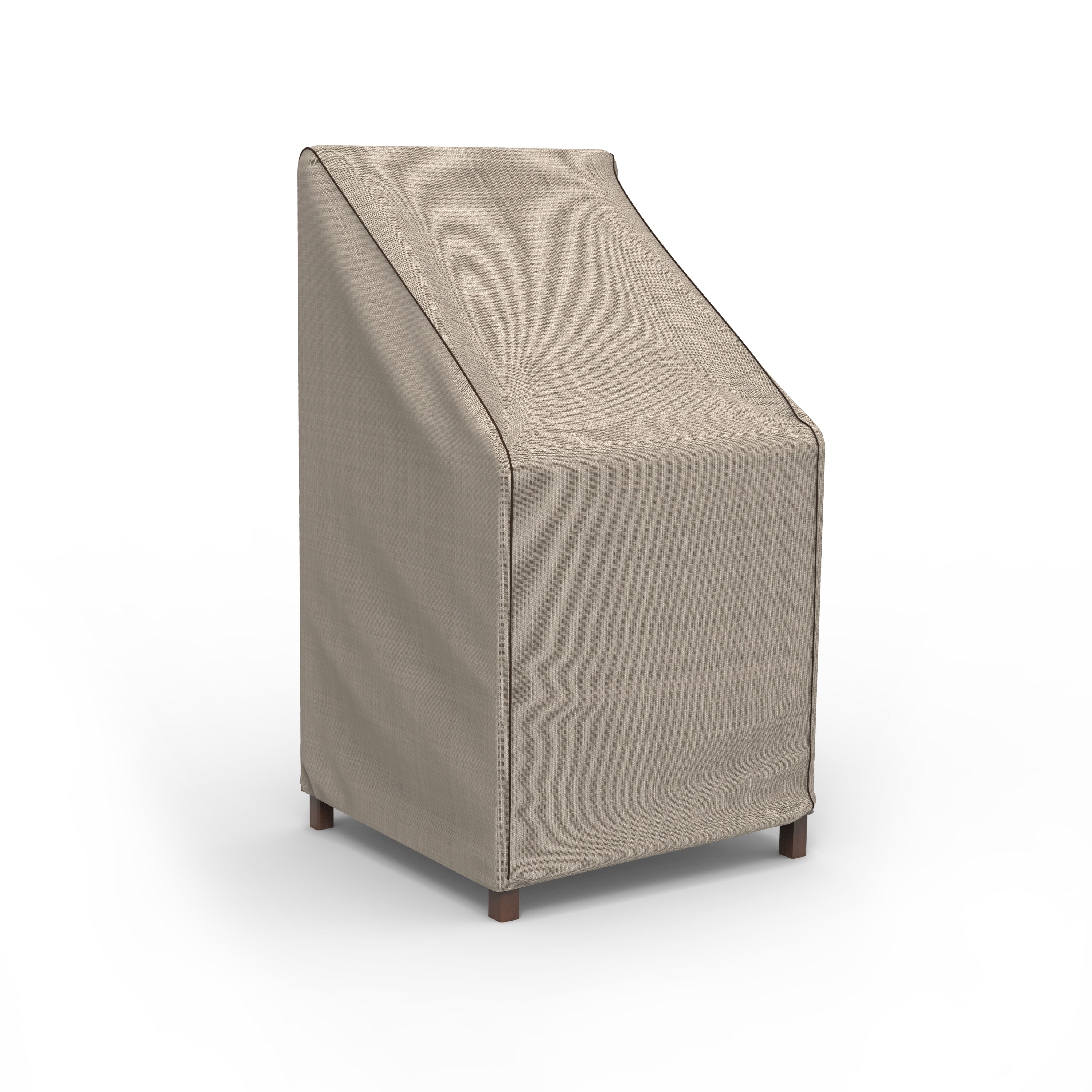 Budge Waterproof Outdoor Patio Stack Of Chairs Cover Barstool Cover English Garden Tan Tweed 49 H X 28 W X 27 Deep