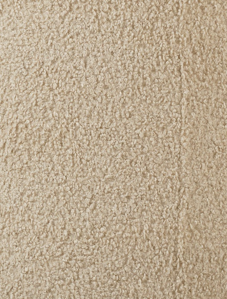 Buff Shearling Fabric Swatch