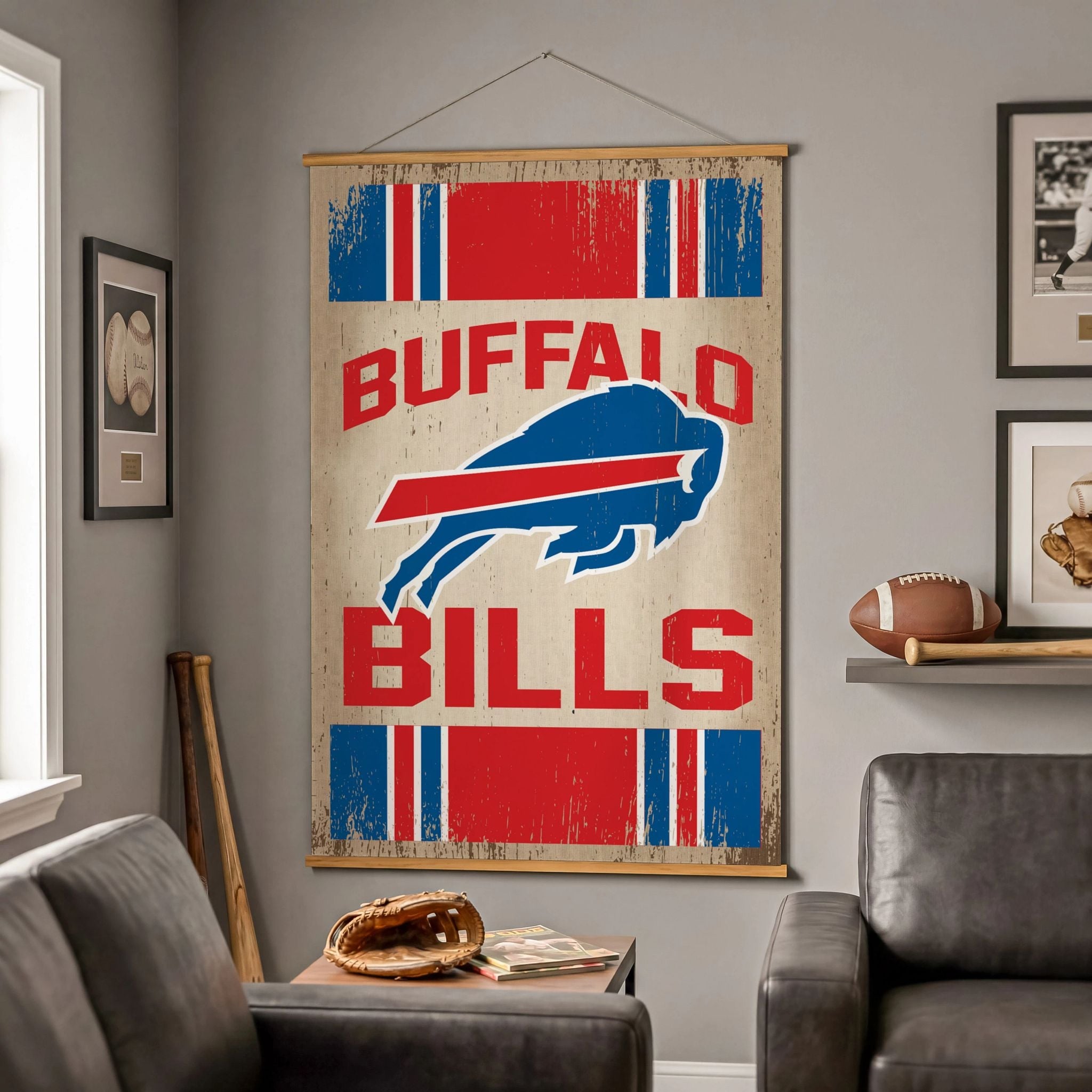 Buffalo Bills Canvas Wall Tapestry