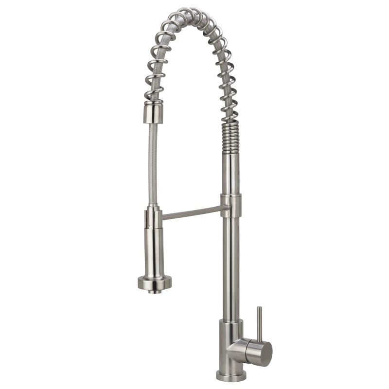 Build Essentials Be052 1.8 Gpm Pre Rinse Kitchen Faucet Solid T304 Brushed Stainless