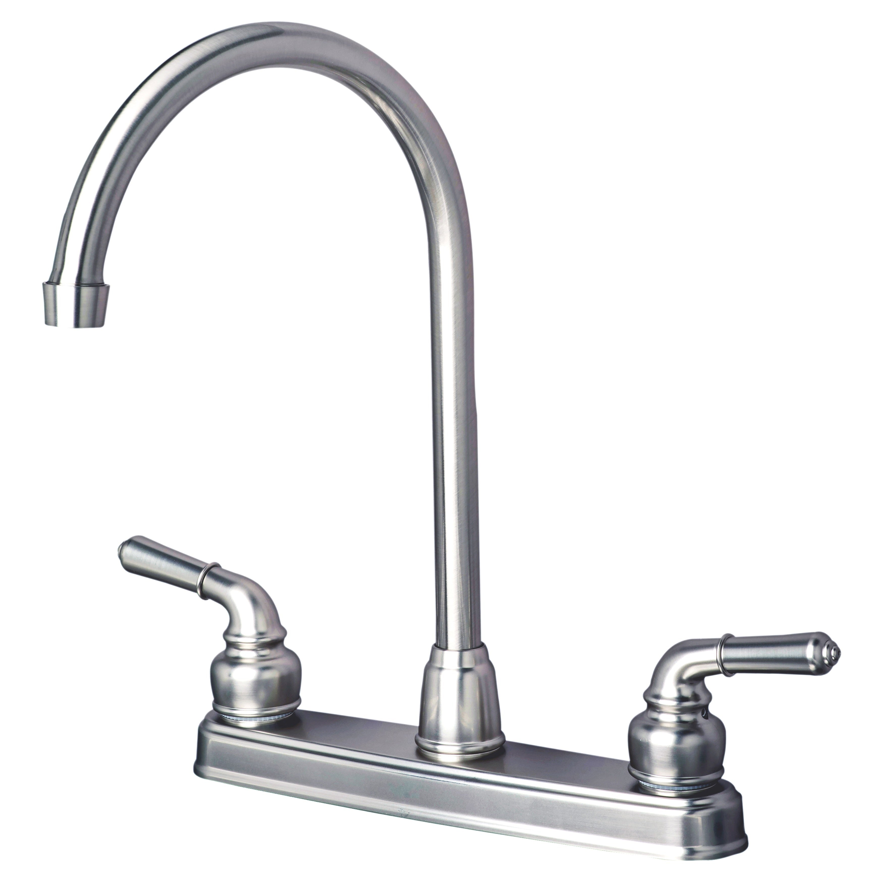 Builders Shoppe 1201 Rv Mobile Home Replacement High Arc Swivel Kitchen Faucet