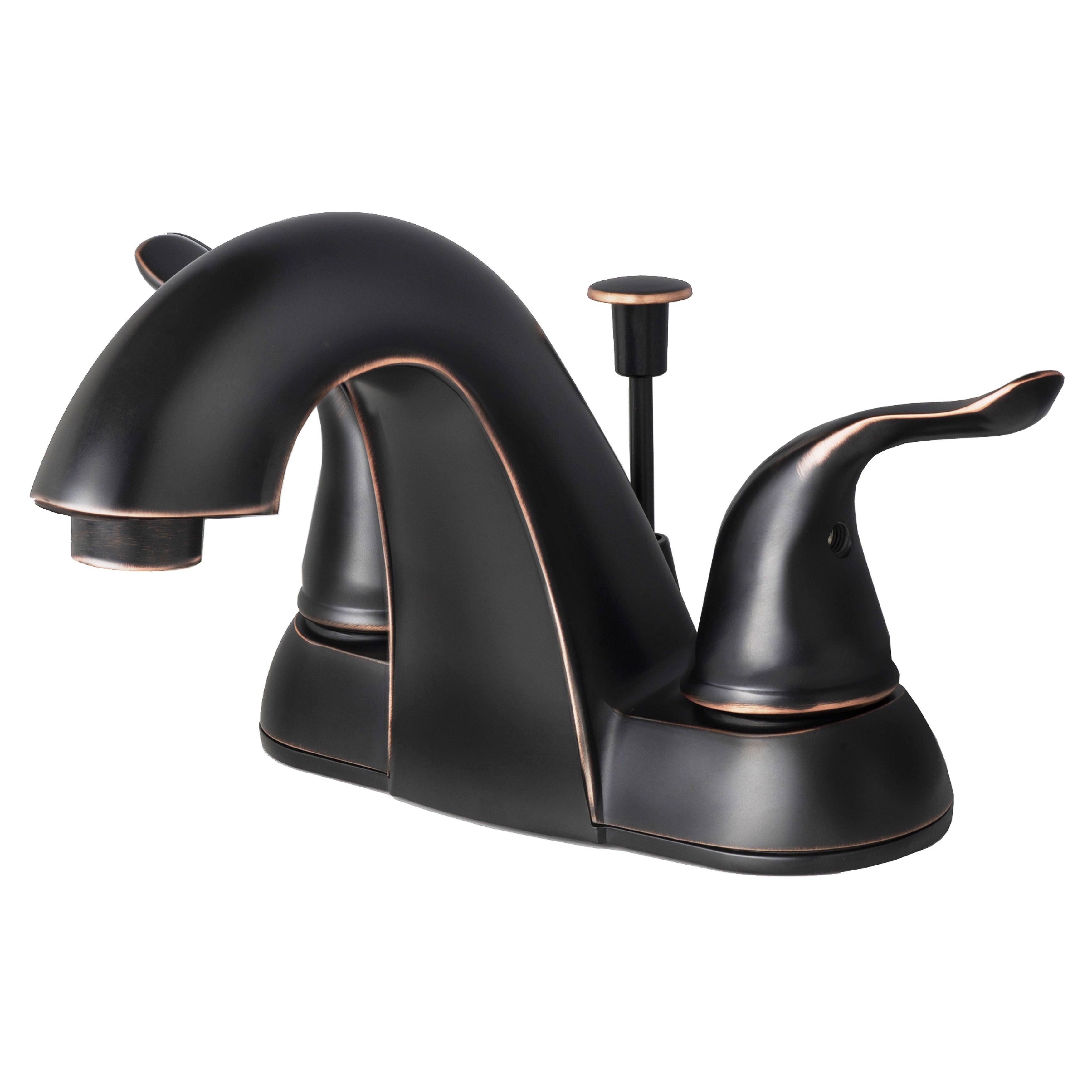 Builders Shoppe 2025 Contemporary Brass 2 Handle Centerset Lavatory Faucet With Pop Up Drain