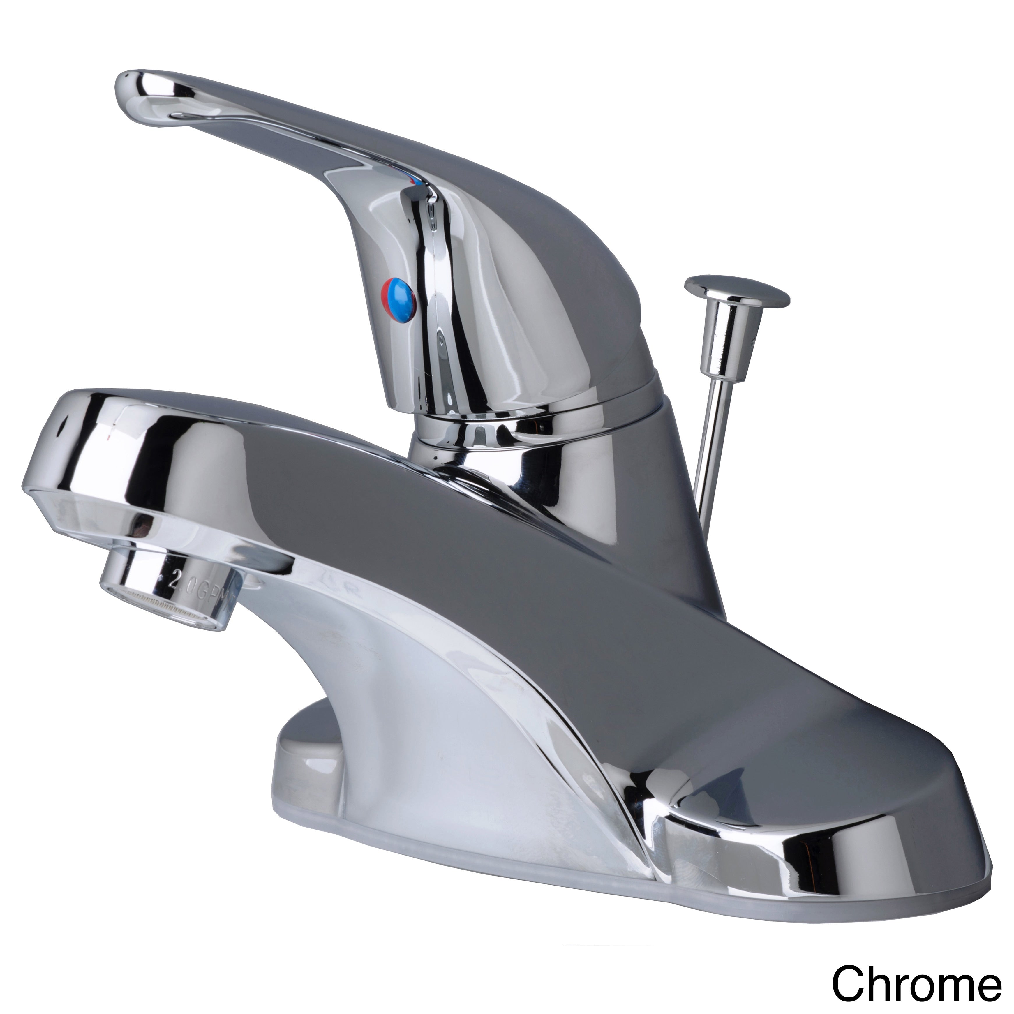 Classic Single Handle Centerset Lavatory Faucet With Pop Up Drain Assembly