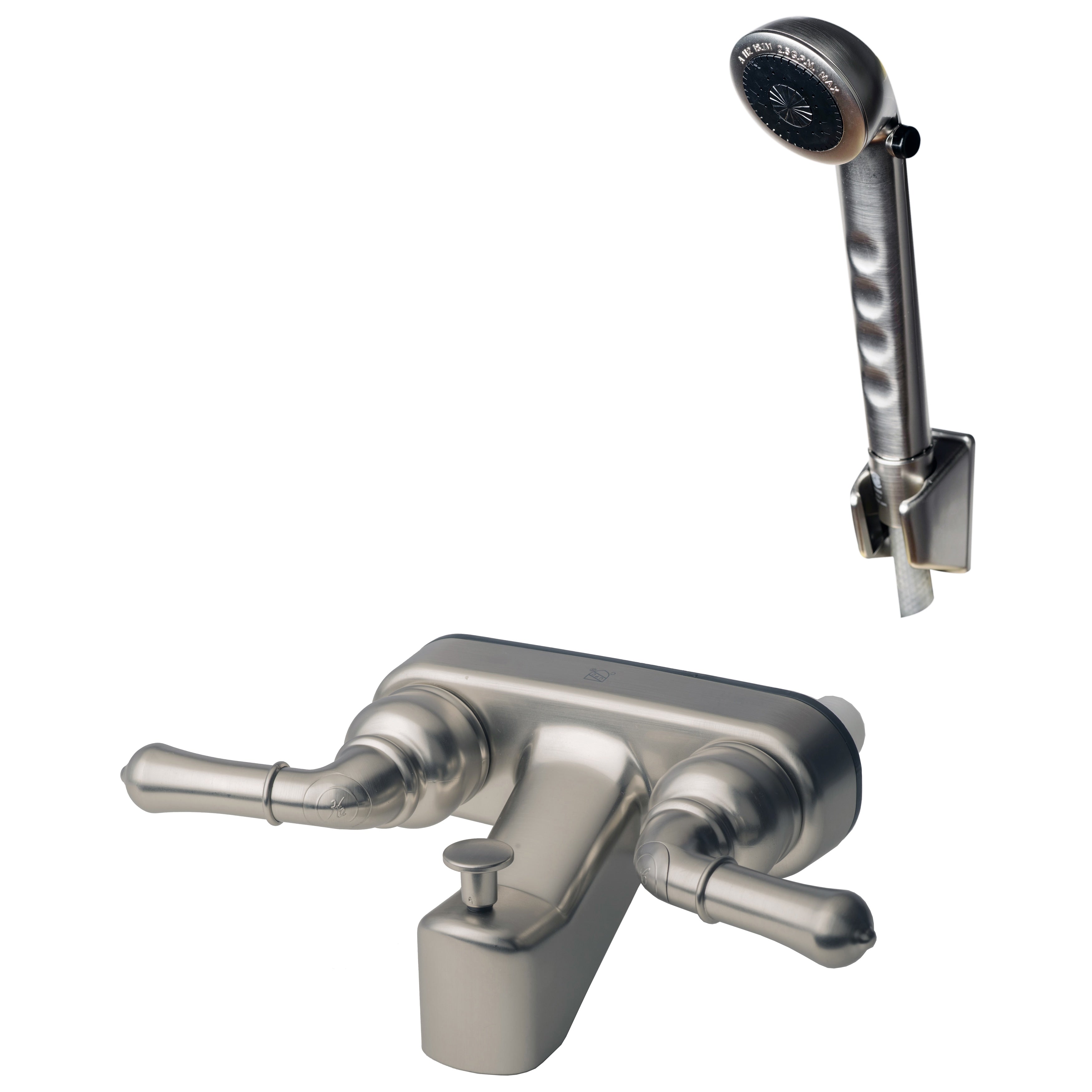 Builders Shoppe 3210 4120 Rv Motorhome Replacement Tub Shower Faucet Valve Diverter With Matching Hand Held Shower Set