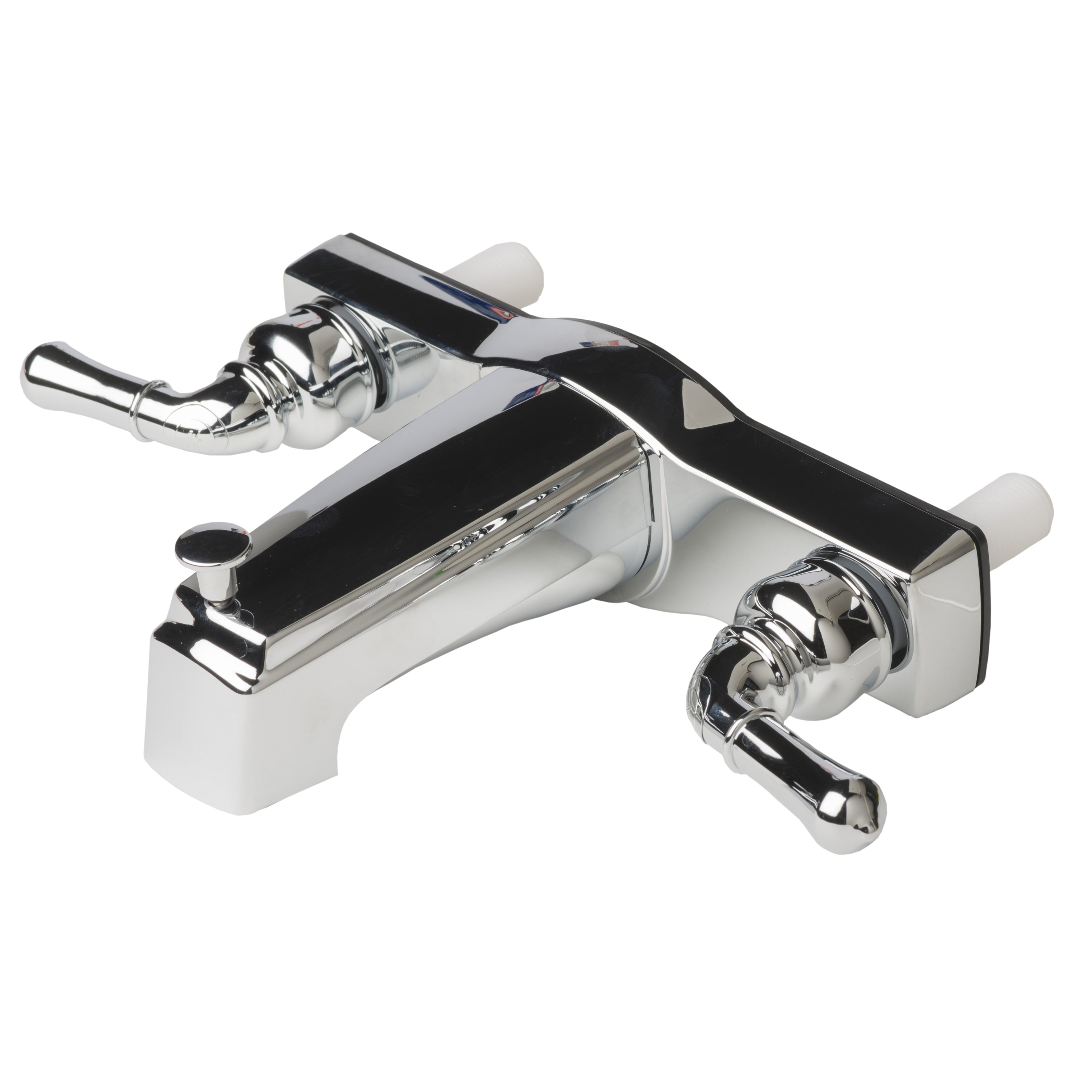 Two Handle Non Metallic 8 Tub Shower Diverter Faucet For Manufactured Modular And Mobile Home Bathroom