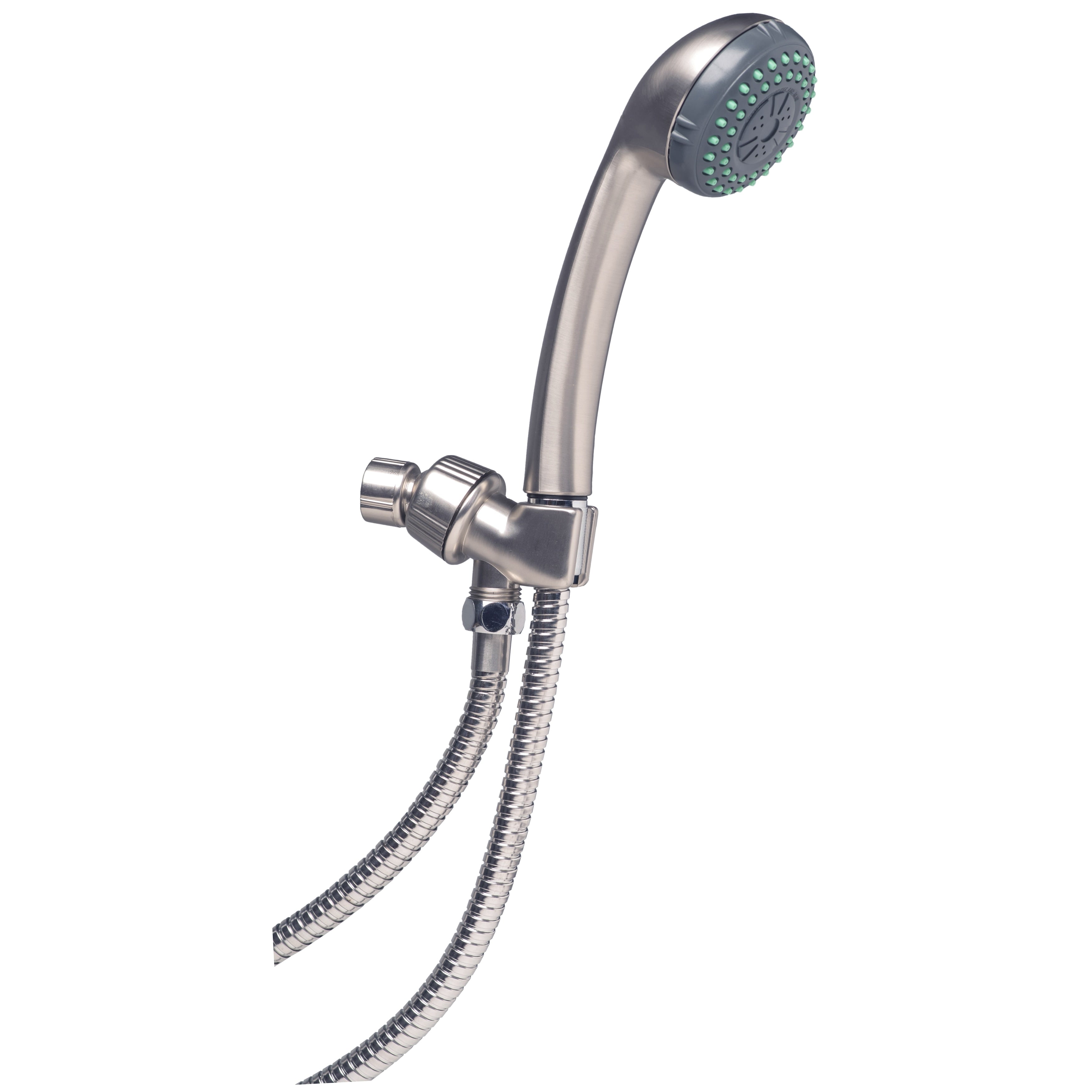 Builders Shoppe 4130 Bathroom Massage Hand Held Shower Set With Arm Mount Silver