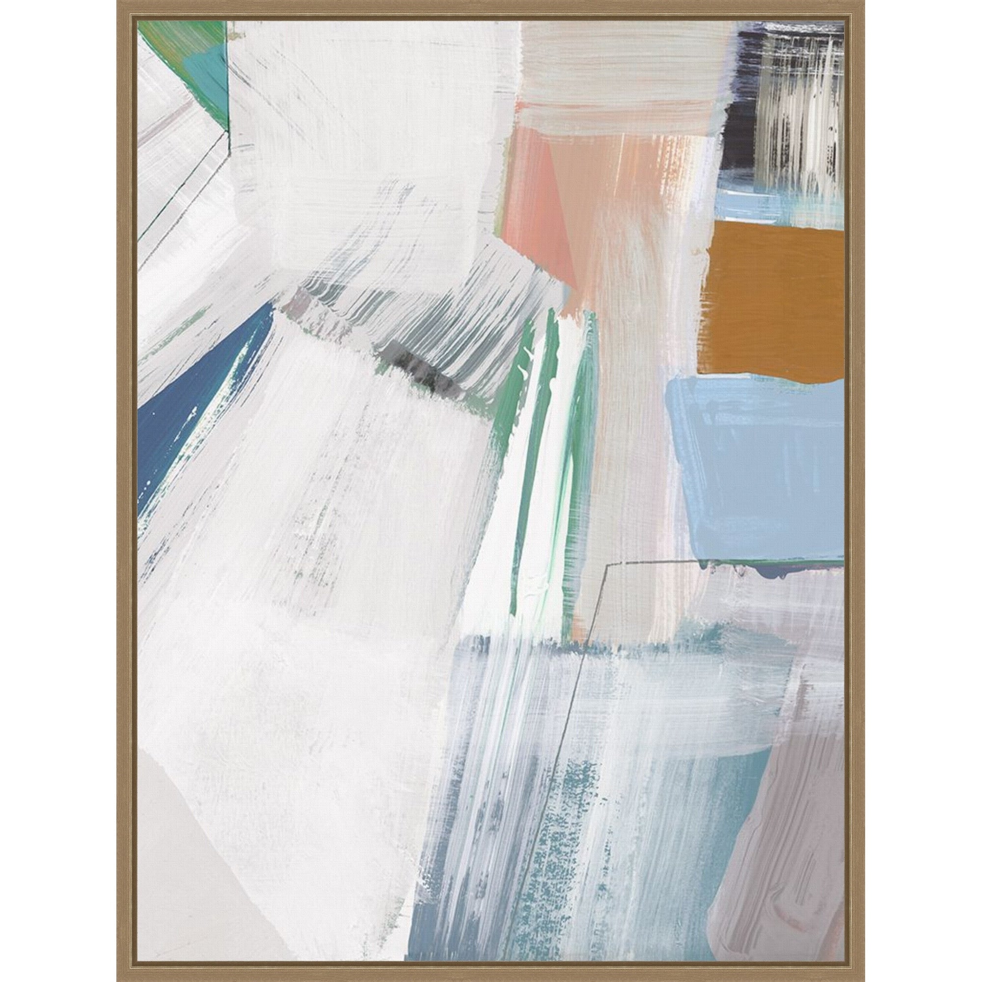 Buildings No. 2 By Cartissi Framed Canvas Wall Art Print