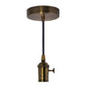 Bulbrite 1 Light Vintage Pendant Socket And Canopy