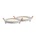 Bulbrite Pack Of 2 Led 4 Round Recessed Downlight Fixture With Metal Jbox 65W Equivalent