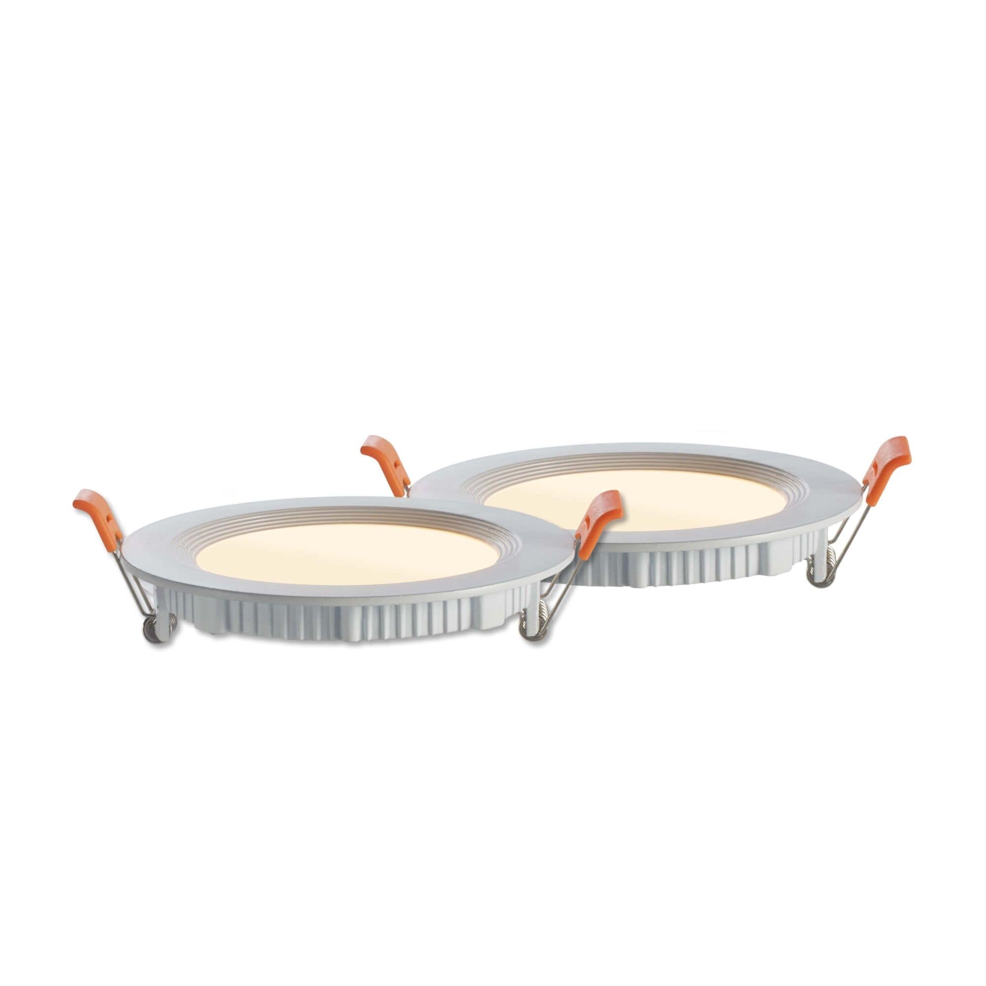 Bulbrite Pack Of 2 Led 4 Round Recessed Downlight Fixture With Metal Jbox 65W Equivalent
