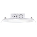 Bulbrite Pack Of 2 Led 6 Round Flat Downlight Fixture With Jbox