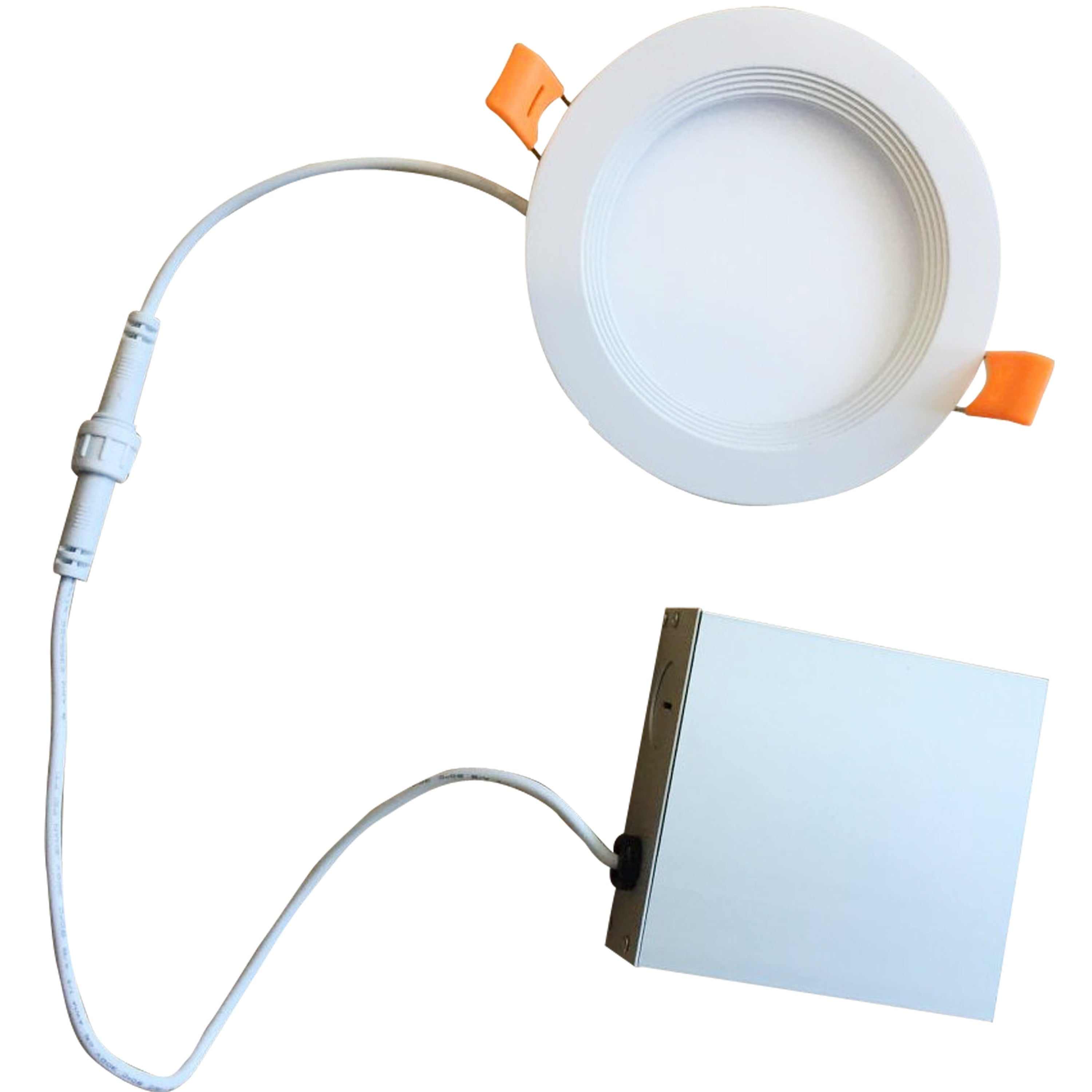 Bulbrite Pack Of 2 Led 6 Round Recessed Downlight Fixture With Metal Jbox Baffle 70W Equivalent