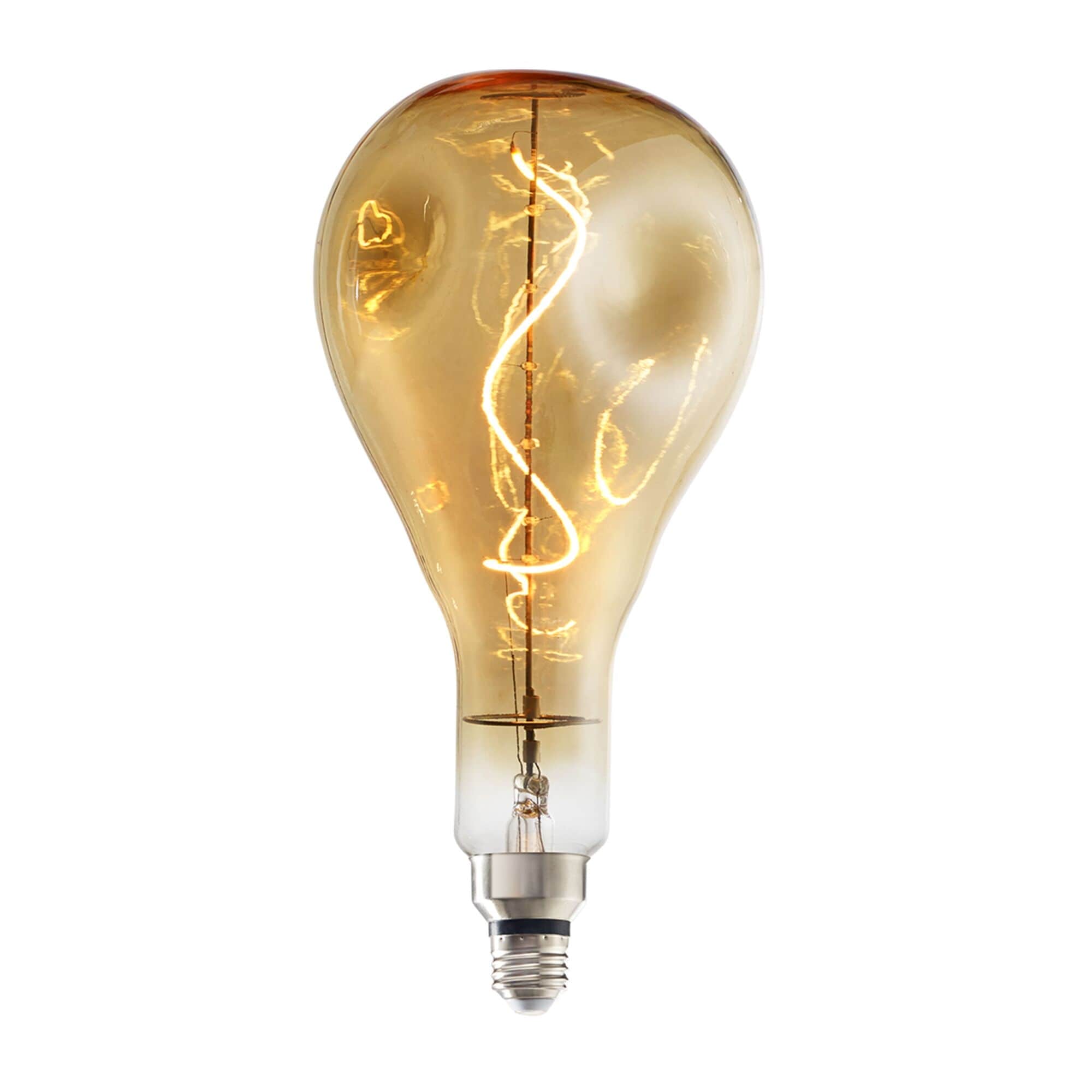 Bulbrite Single 4 Watt Dimmable Antique Grand Nostalgic Droplet Medium E26 Led Bulb Amber Light