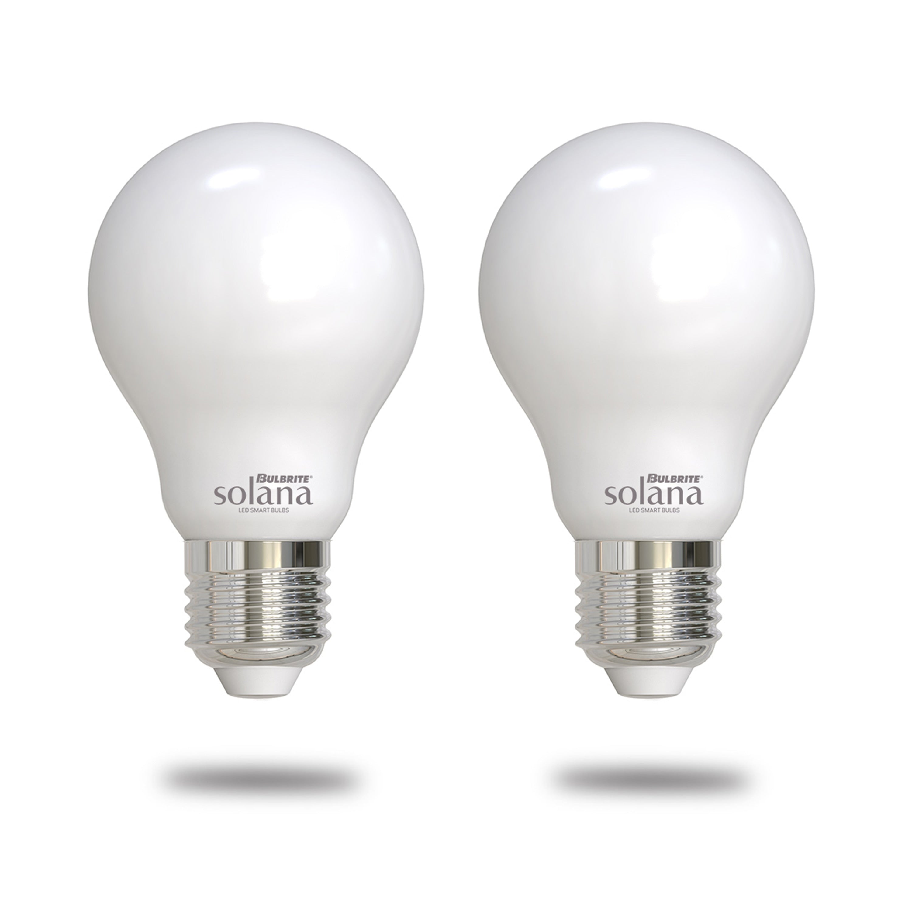 Bulbrite Solana Smart Led A19 40W Equivalent Tunable Wifi Light Bulb Milky 2Pk 2200K 6500K