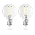 Bulbrite Solana Smart Led G25 60W Equivalent Tunable Wifi Light Bulb Clear 2Pk 2200K 6500K