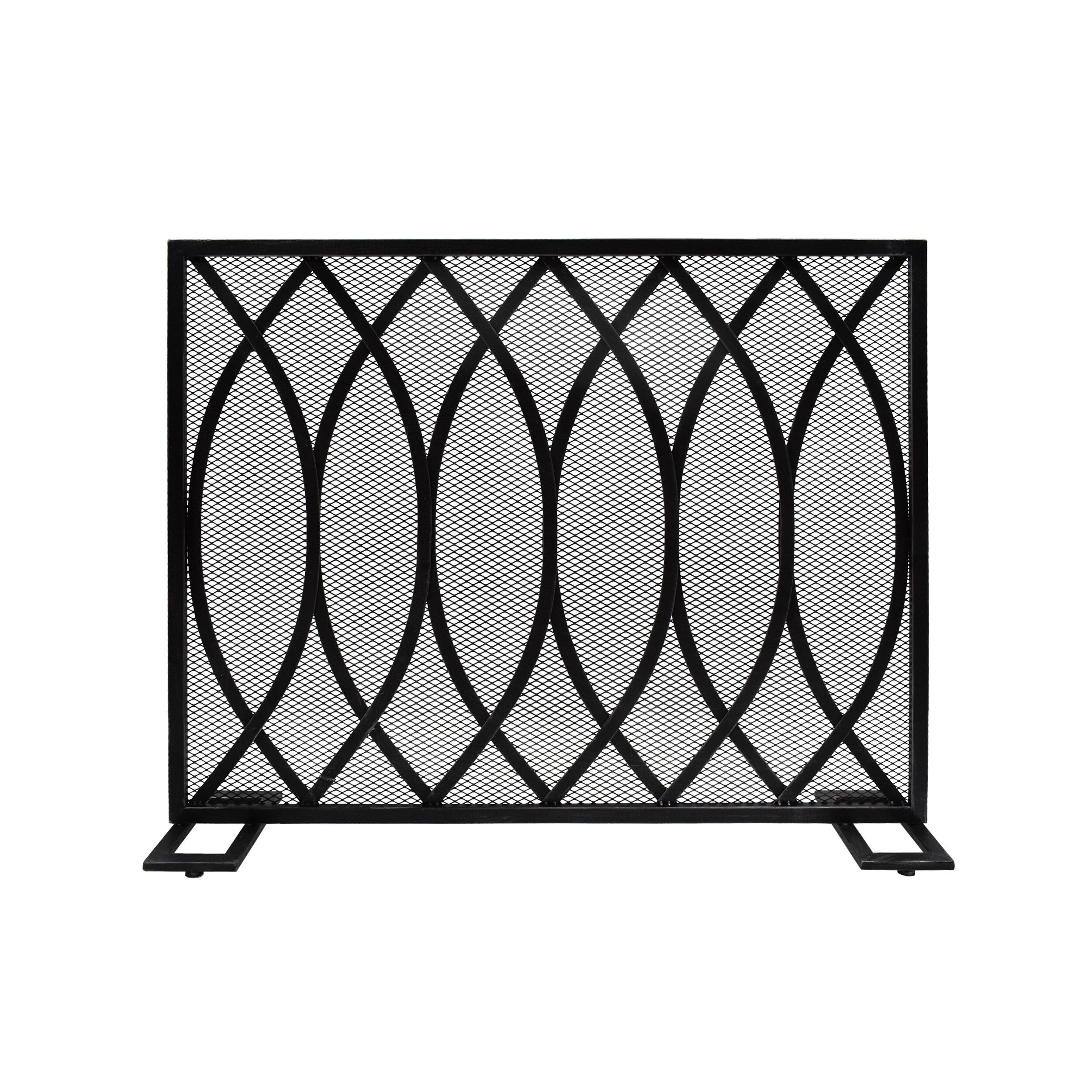 Christopher Knight Home Buncombe Modern Single Panel Iron Firescreen
