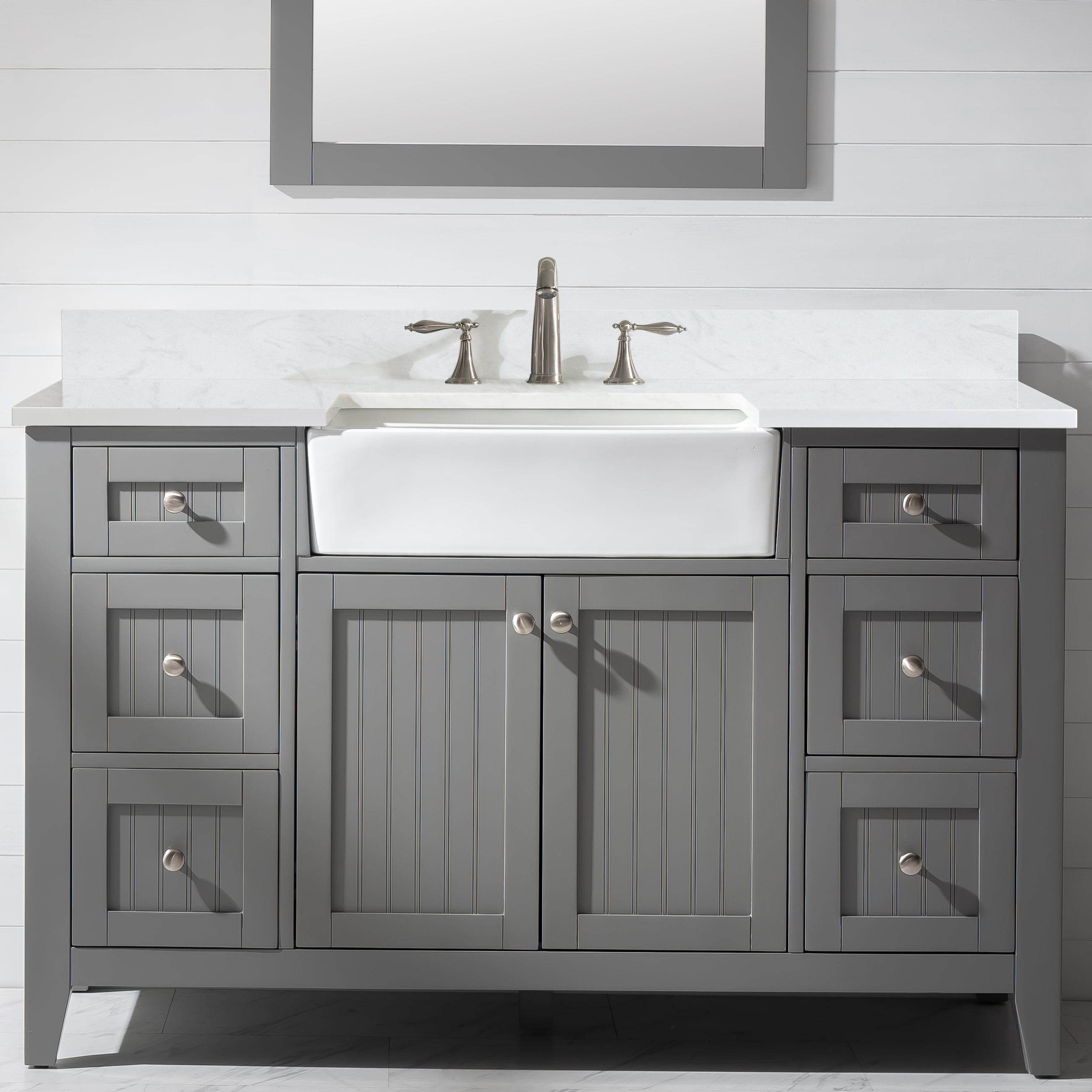 Burbank 54 Single Vanity In Gray