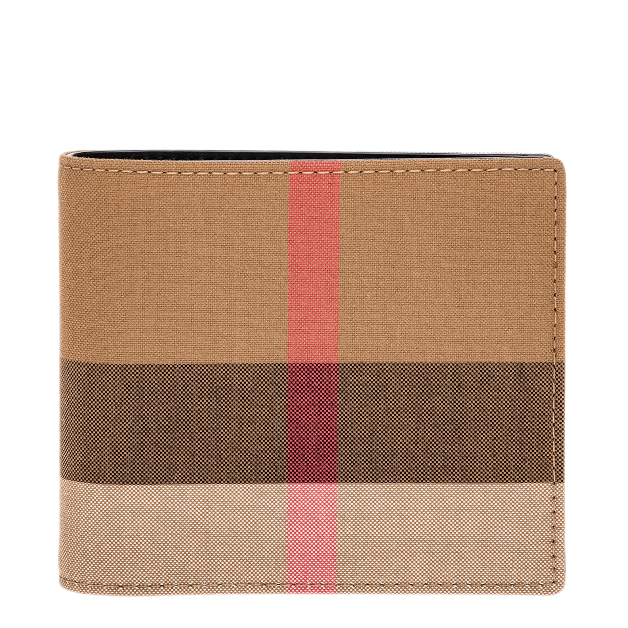 Burberry Mens Check Bifold Wallet