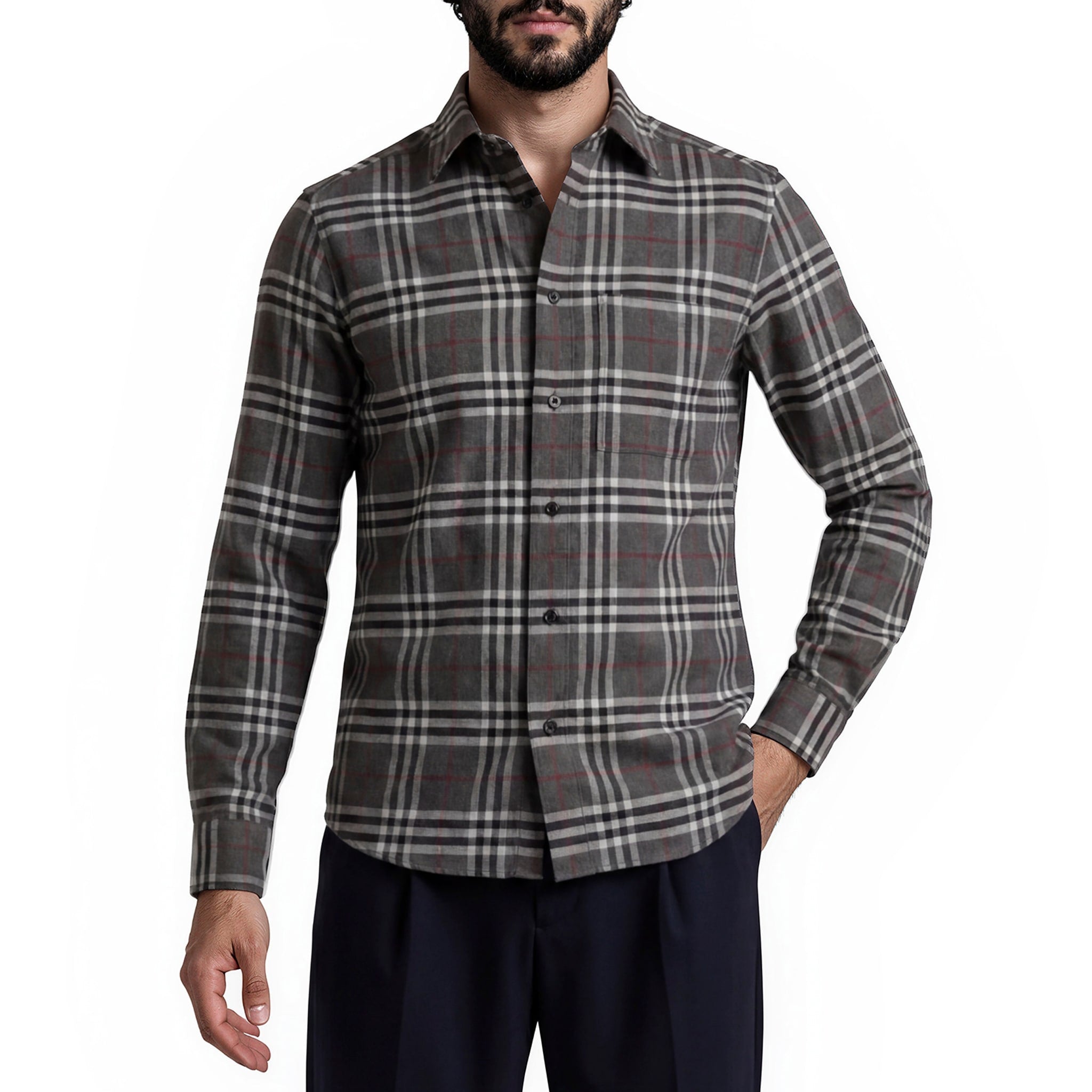 Burberry Mens Claverdon Check Shirt