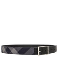 Burberry Mens Reversible Check Belt 1.4 Wide