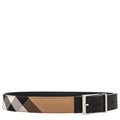 Burberry Mens Reversible Check Belt 1.4 Wide