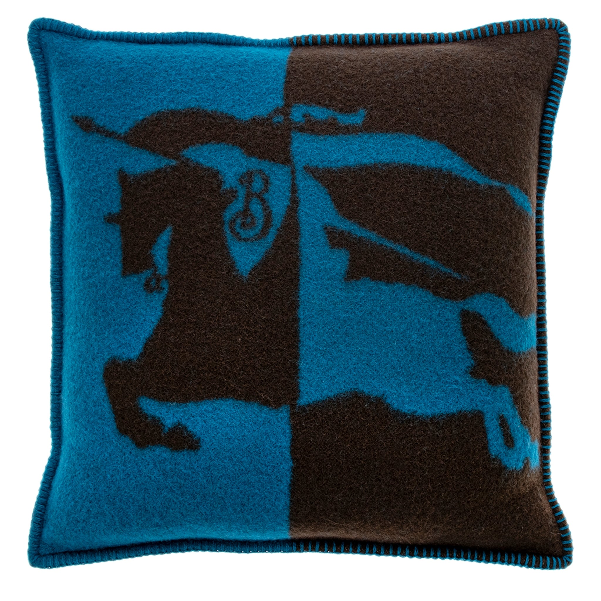Burberry Two Tone Wool Pillow One Size