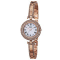 Burgi Womens Swiss Quartz Dial Rose Tone Bracelet Watch