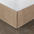 Burlap Natural 15 Inch Drop Bed Skirt