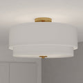 Vaxcel Burnaby 4L Semi Flush Mount Matte Brass