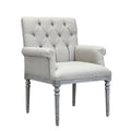Burnham Home Designs Keegan Collection Wood And Linen Upholstered Armchair